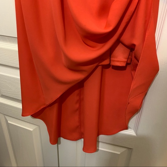 White and Red High Low Midi Dress - Picture 6 of 8